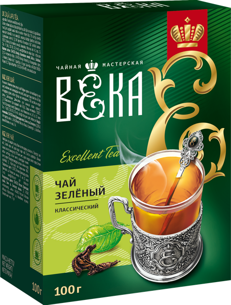 Изображение Чай зеленый Краснодарский с 1901 года крупнолистовой Объединение Краснодарский чай кор, 100 г