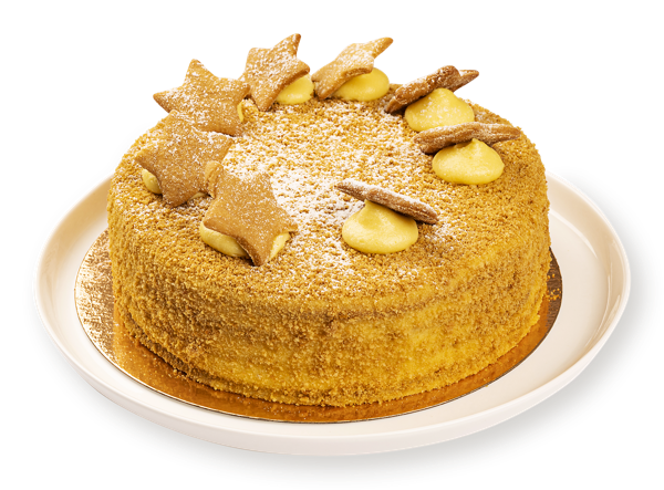 Изображение Торт песочный Медовик сливочно-заварной. СП ТАБРИС кор 