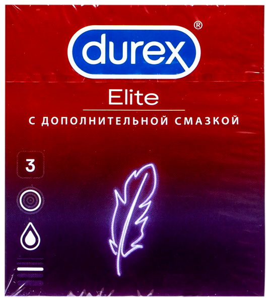 Изображение Презервативы Дюрекс элит Бенкизер к/у, 3 шт