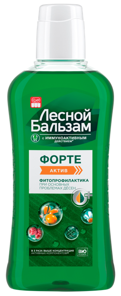 Изображение Ополаскиватель для десен Лесной бальзам форте Юнилевер п/у, 400 мл
