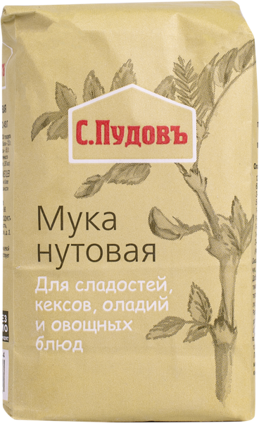 Изображение Мука нутовая С.Пудовъ Хлебзернопродукт м/у, 450 г
