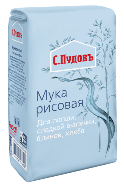 Изображение Мука рисовая С.Пудовъ Хлебзернопродукт м/у, 500 г