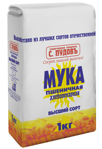 Изображение Мука пшеничная в/с С.Пудовъ Хлебзернопродукт м/у, 1 КГ