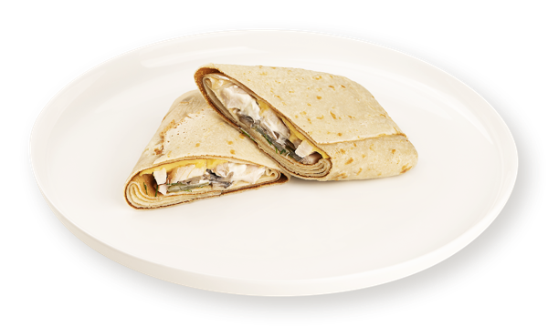 Изображение Блинчики на пшеничной муке с куриным филе и грибами СП ТАБРИС бум/уп, 250 г