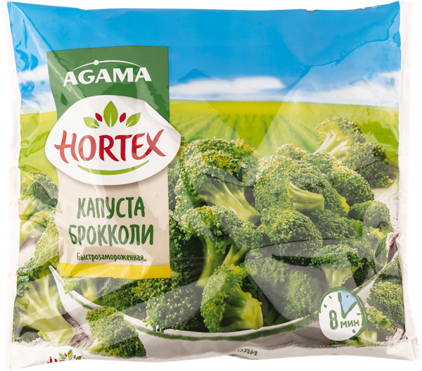 Изображение Овощи замороженные Агама капуста брокколи Агама м/у, 400 г