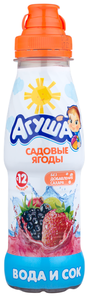 Изображение Вода для детей Агуша с ягодным соком ВБД п/б, 330 мл