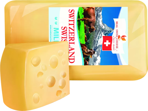 Изображение Сыр 48% полутвердый Швейцария Свисс 3 мес выдержки Казерай Ноеншвандер  