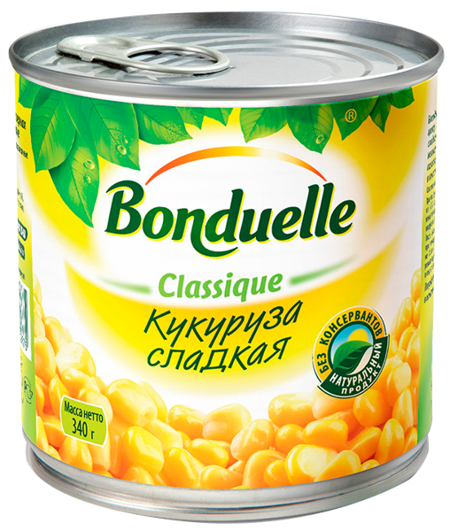 Изображение Кукуруза Бондюэль сладкая Бондюэль ж/б, 170 г
