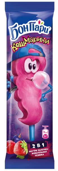 Изображение Ягодный десерт замороженный Бон Пари кошмарики Нестле м/у, 59 г