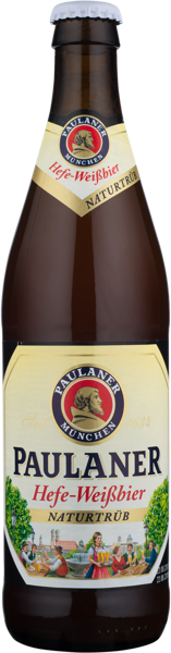Изображение Пиво светлое Вейс 5,5% н/ф Пауланер хефе вайсбир Пауланер Брауридж с/б, 0,5 л