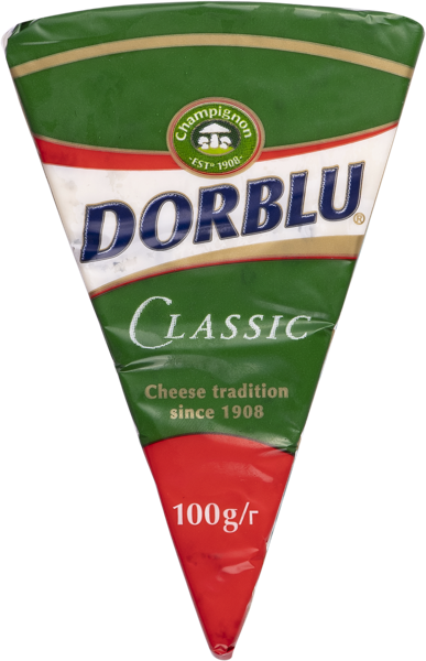 Изображение Сыр 50% голубой с плесенью Дор Блю Аллгой м/у, 100 г