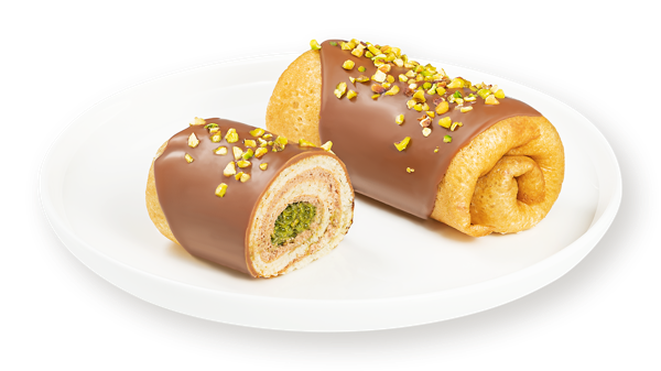 Изображение Пирожное-рулет блинное Люблю с фисташкой и катаифи СП ТАБРИС п/б, 120 г