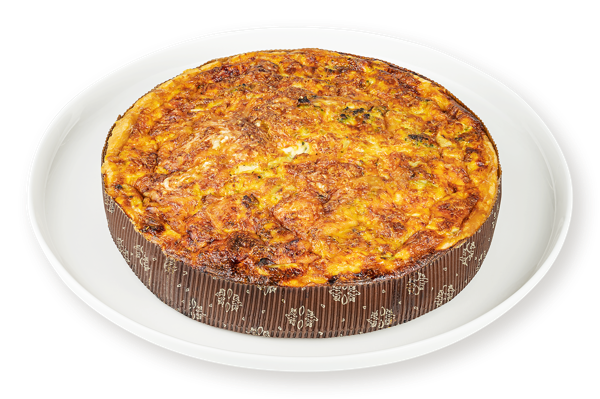 Изображение Пирог печеный Киш с форелью и брокколи СП ТАБРИС вес 