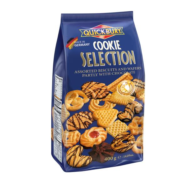 Изображение Ассорти печенье вафли Квикбери с шоколадом Квикбери м/у, 400 г