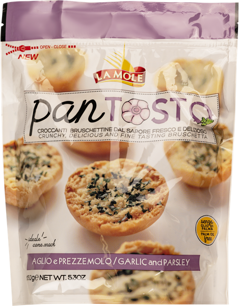 Изображение Брускетта Пшеничная Ла Моле из Пьемонта пантосто чеснок петрушка Милан Ф.Ли м/у, 150 г