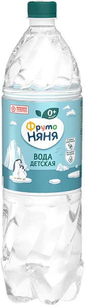 Изображение Вода для детей Фрутоняня артезианская питьевая Прогресс п/б, 1,5 л