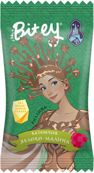 Изображение Батончик фруктово-ягодный Байт яблоко малина Биофудлаб м/у, 25 г