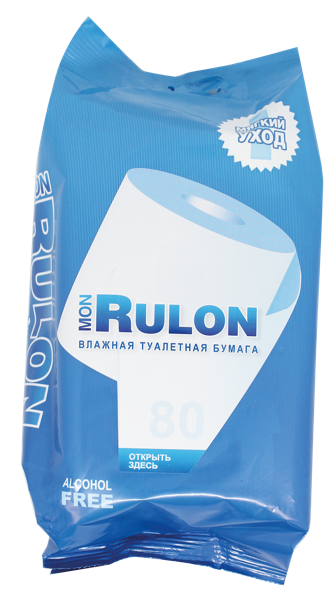 Изображение Туалетная бумага влажная Мон рулон Авангард ООО м/у, 80 шт