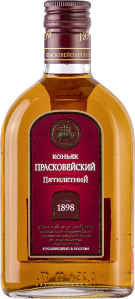 Изображение Коньяк 5 лет 40% Прасковея 5 звезд Прасковейское с/б, 0,25 л