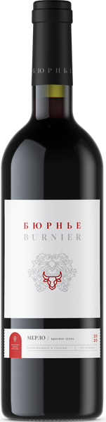 Изображение Вино красное сухое стиль №3 Мерло бюрнье Гранд-Вино с/б, 0,75 л