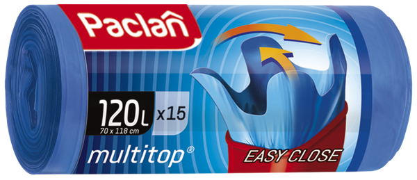 Изображение Мешки для мусора 120л Паклан мультитоп завязки СеДо сп м/у, 15 шт