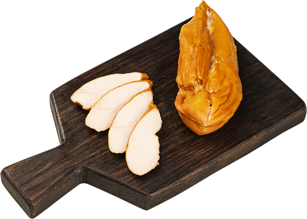 Изображение Мясо кур варено-копченое Филе цельное фирменное СП ТАБРИС вес 