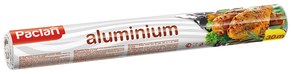 Изображение Фольга для запекания Паклан алюминиевая 30м СеДо сп к/у, 1 шт