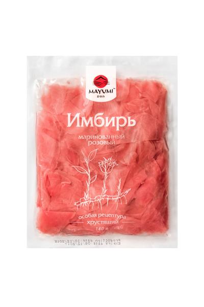 Изображение Имбирь маринованный Маюми розовый Чжуншань м/у, 140 г
