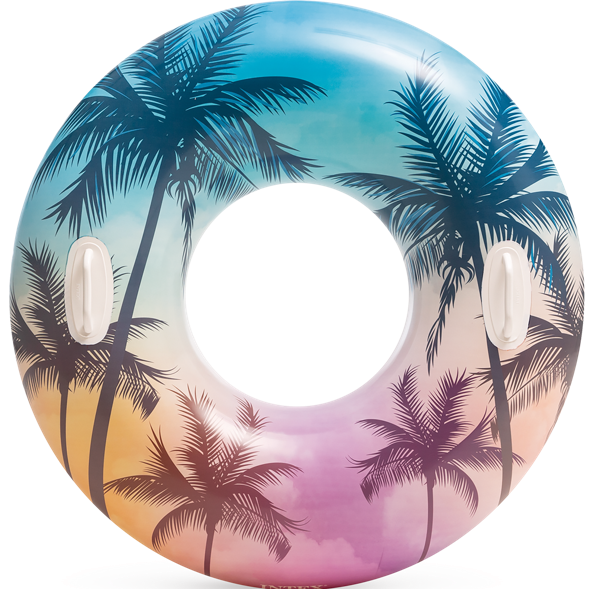 Изображение Круг 97см для плавания Интекс лаш тропикал прозрачный Интекс к/у, 1 шт