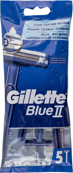 Изображение Станок для бритья одноразов Жиллетт блю 2 Проктер Энд Гэмбл м/у, 5 шт