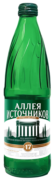 Изображение Мин вода газ рН 6,4 Аллея источников 17 лечебная Аква-Вайт с/б, 0,5 л