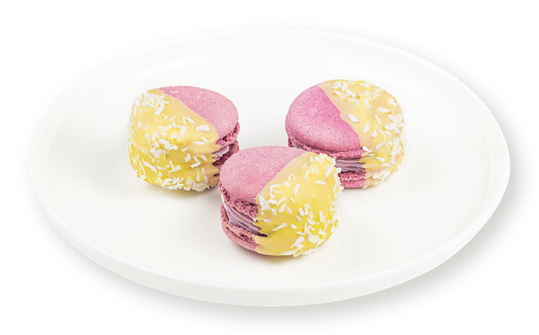 Изображение Пирожное воздушное Макарон с черной смородиной с лимоном СП ТАБРИС п/б, 33 г