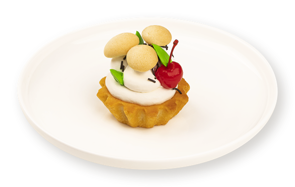 Изображение Пирожное песочное Корзиночка грибочки со сметанным кремом СП ТАБРИС п/б, 80 г