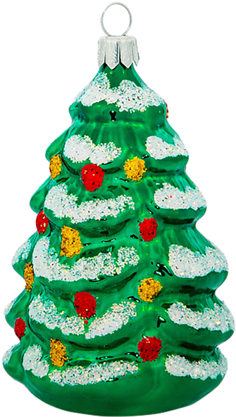 Изображение Ёлочное украшение стекло Ёлочка Ёлочка С539 Клинская игрушка к/у, 1 шт