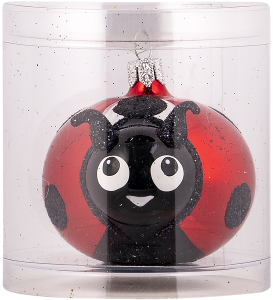 Изображение Фигурка Букашка стекло Ёлочка с 1576 Клинская игрушка к/у, 1 шт