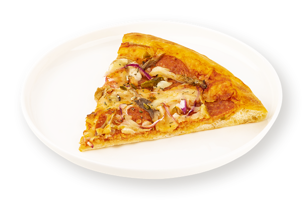 Изображение Пицца на томатном соусе сегмент Фирменная Пеперони с перцем халапеньо острая СП ТАБРИС м/у, 80 г