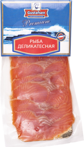 Изображение Рыба ломтики м/с Густафсен форель Северная Компания в/у, 250 г