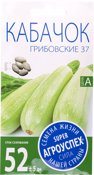 Изображение Семена овощей Агроуспех кабачок грибовский средни Рости м/у, 3 г