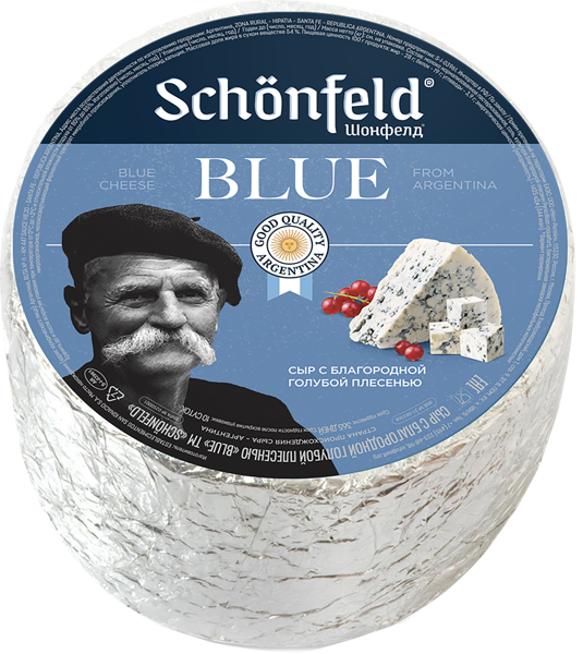 Изображение Сыр 54% с голубой плесенью Шонфелд блю Сан Игнасио  