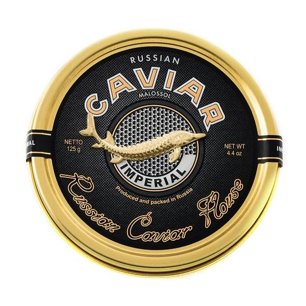 Изображение Икра зернистая осетровая Русский икорный дом империал непастеризованна Диана РТФ ж/б, 125 г
