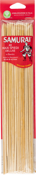 Изображение Шампуры 30см бамбуковые Самурай Сисма м/у, 40 шт
