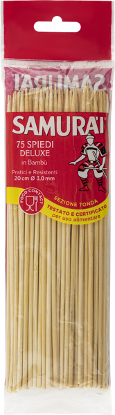 Изображение Шампуры 20см бамбуковые Самурай Сисма м/у, 75 шт