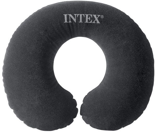 Изображение Подушка 36*30см для путешествий Интекс черная Интекс к/у, 1 шт