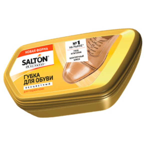 Изображение Губка гладкая кожа Салтон волна норковое масло бесц Юпеко п/у, 1 шт