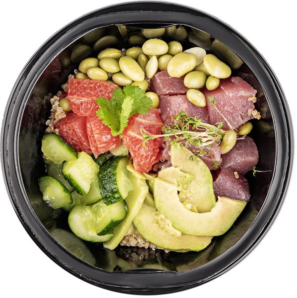 Изображение Салат Боул по-корейски С филе тунца с киноа и овощами СП ТАБРИС пл/уп, 250 г