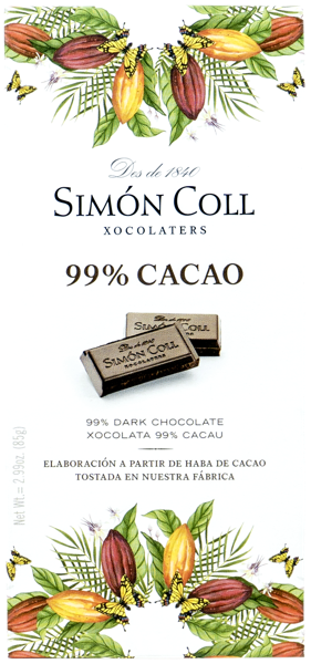 Изображение Шоколад горький 99% Саймон Колл Саймон Колл м/у, 85 г