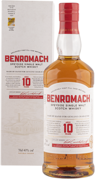 Изображение Виски односолодовый Бенромах спейсайд 10 лет Бенромах п/у, 0,7 л