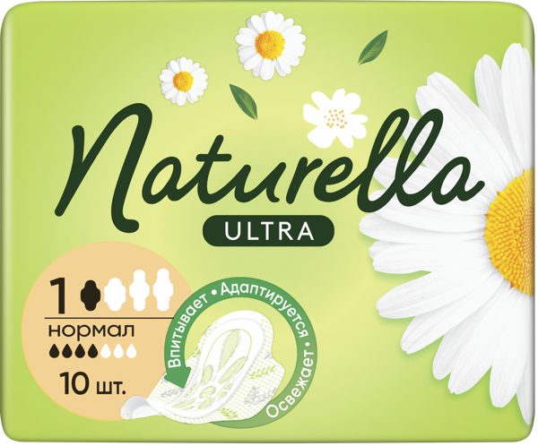 Изображение Прокладки нормал Натюрелла ультра ромашка Проктер Энд Гэмбл м/у, 10 шт