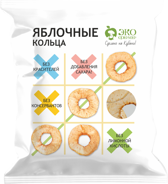 Изображение Сухофрукты из г.Краснодара Экофермер яблоко Рашковецкий ИП м/у, 75 г