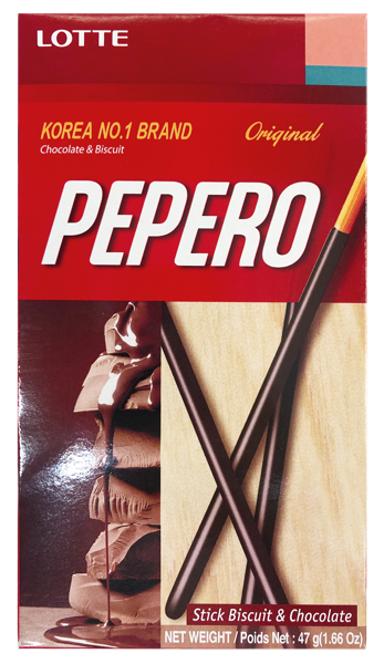 Изображение Соломка в шоколаде Лотте пеперо оригинальная Лотте кор, 47 г